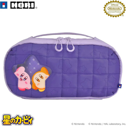 Hori Switch2 Quilted Medium Pouch Accessory Case - Kirby & Waddle Dee - 4961818040274