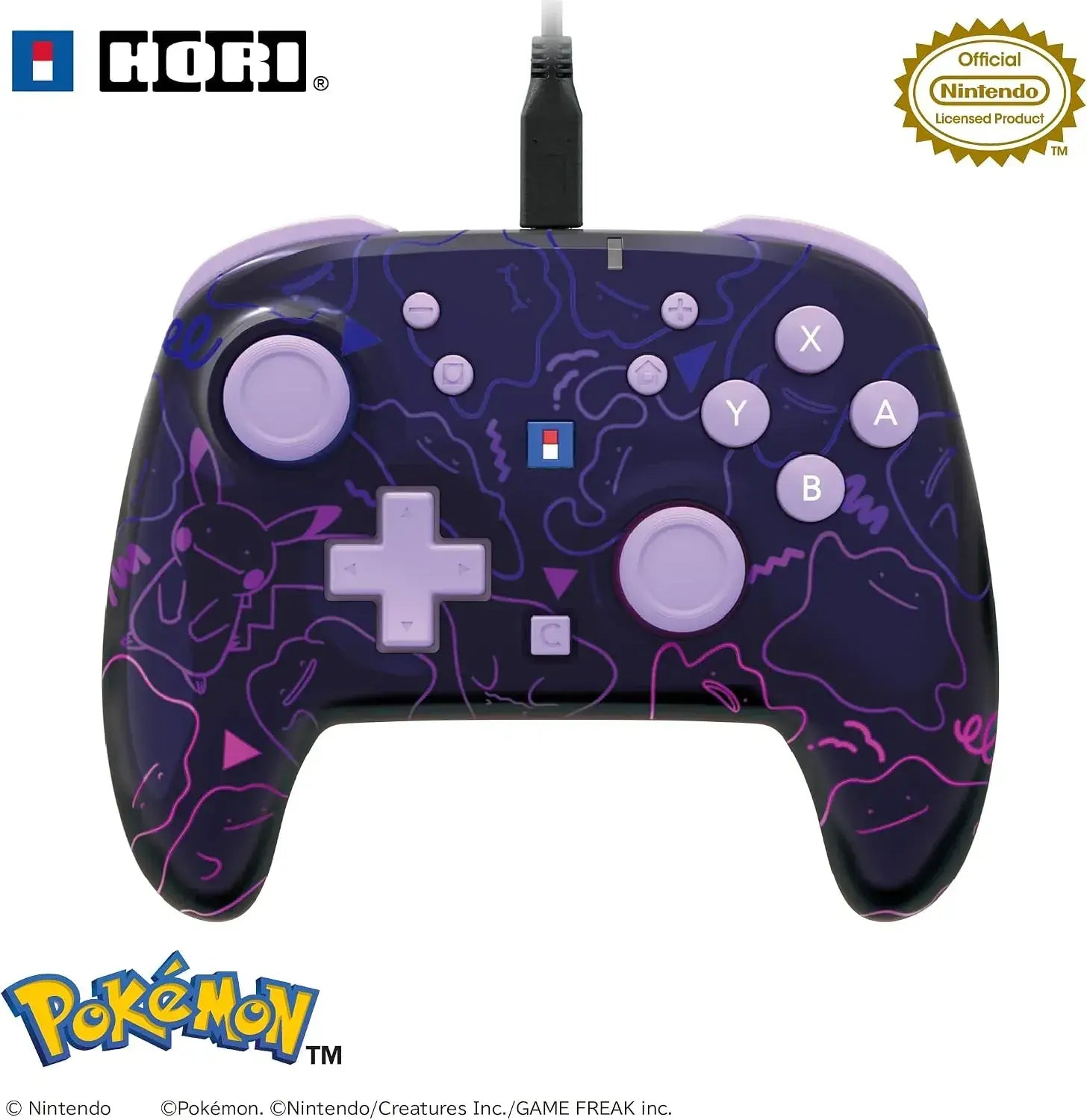 Hori Wired Turbo Pad for Nintendo Switch 2 Metamon Controller