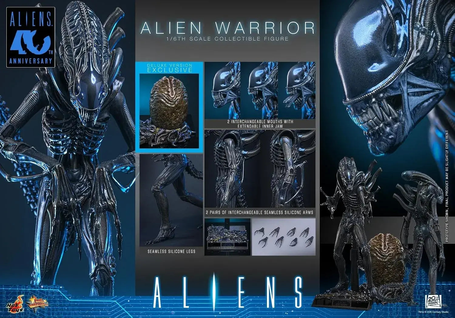 Hot Toys Alien Warrior 2 Deluxe Edition 1 6 Scale Figure