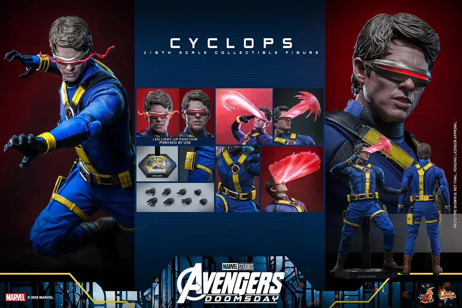 Hot Toys Avengers Doomsday Cyclops 1 6 Scale Figure