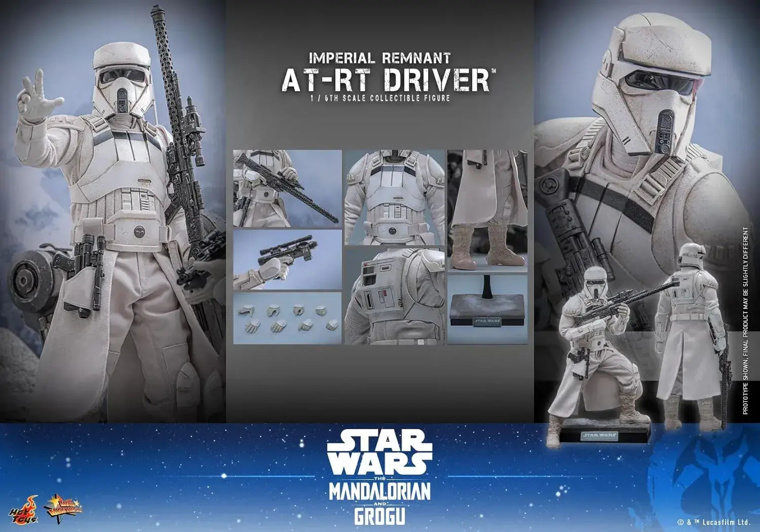 Hot Toys Star Wars Mandalorian AT RT Driver Figure