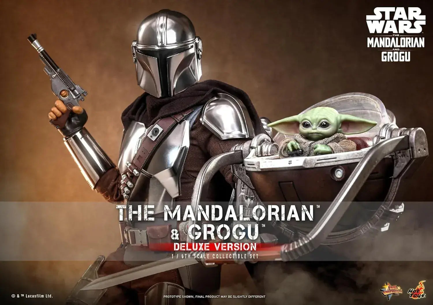 Hot Toys Star Wars Mandalorian Grogu Deluxe Figure