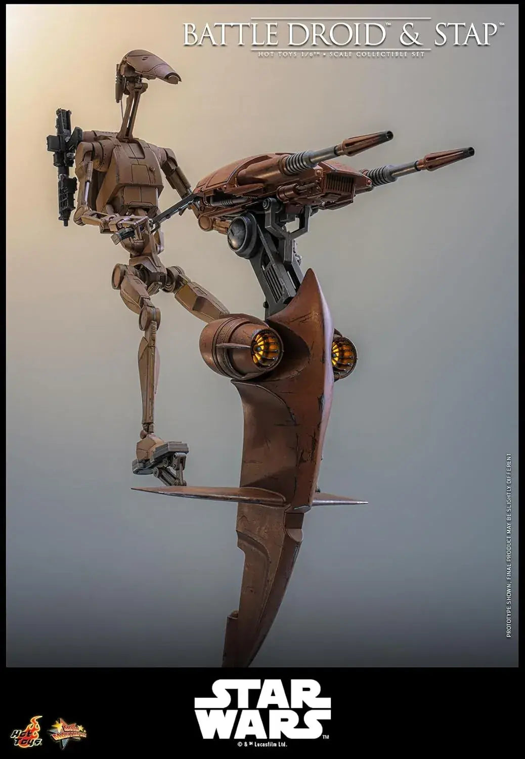 Hot Toys Star Wars Phantom Menace Battle Droid Figure