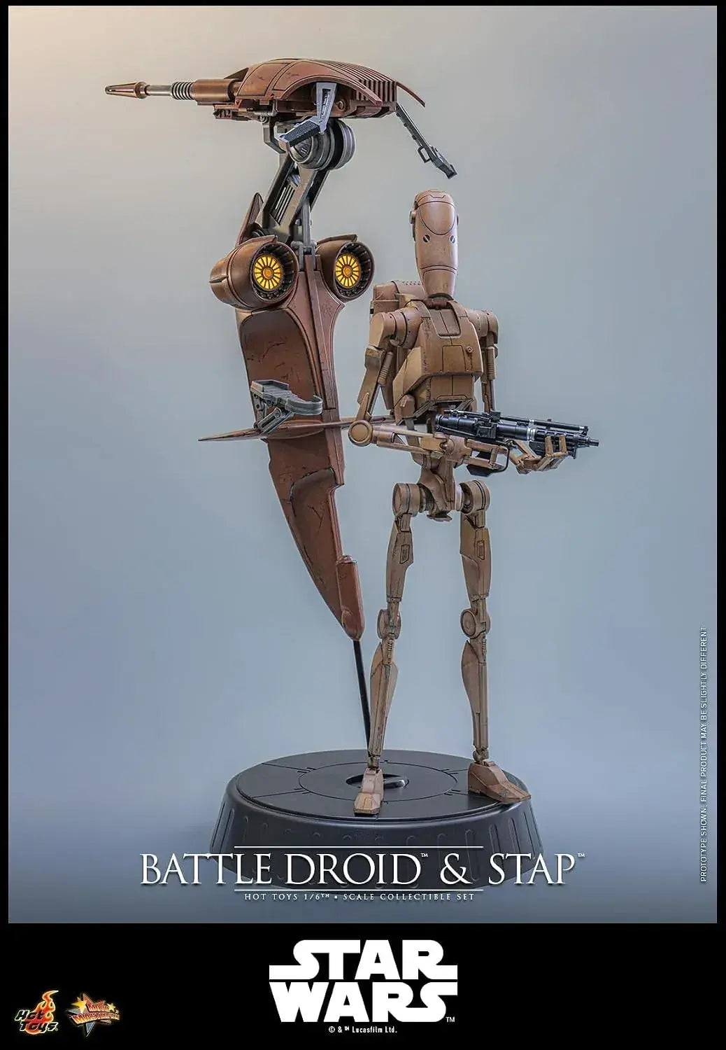 Hot Toys Star Wars Phantom Menace Battle Droid Figure