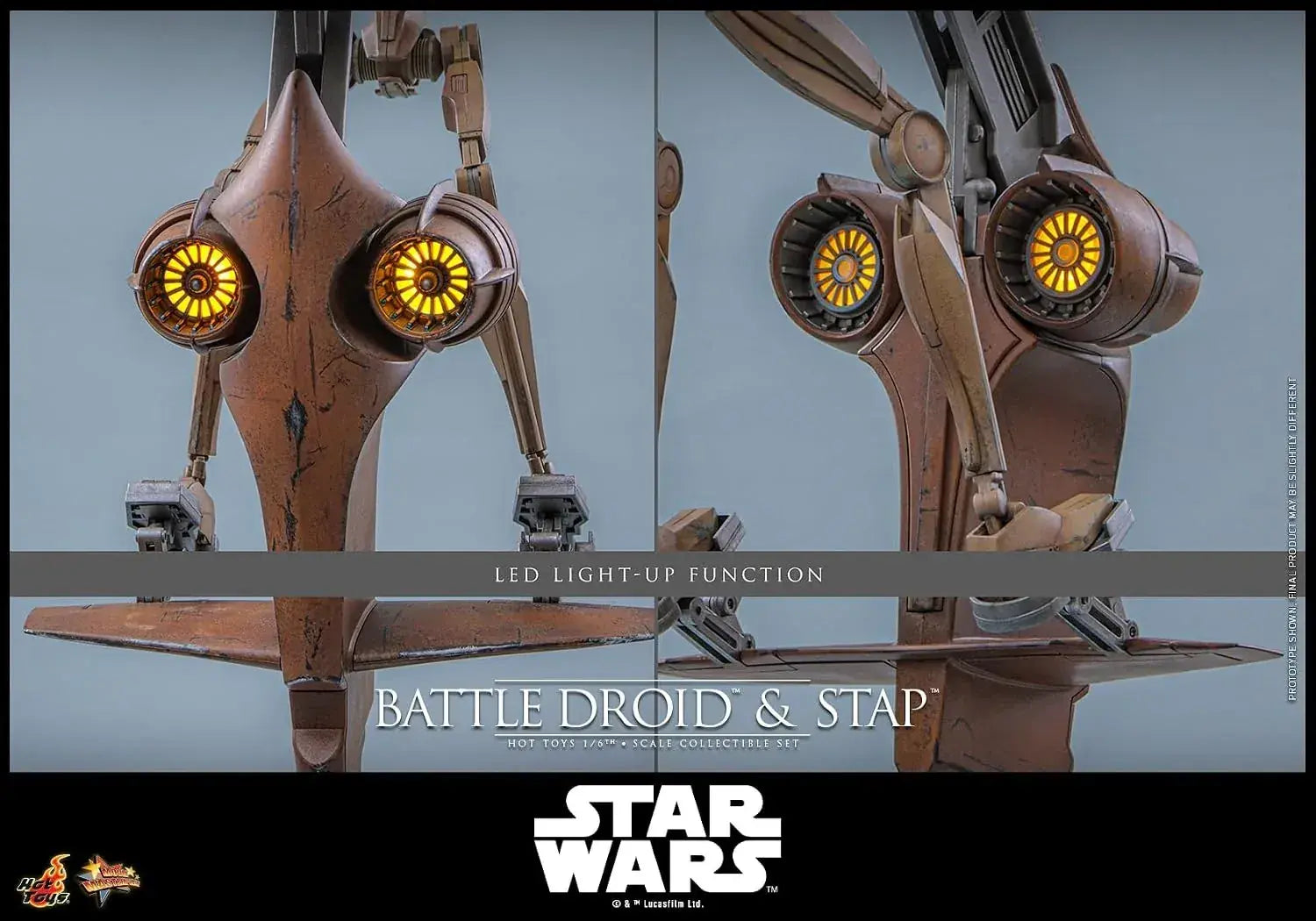 Hot Toys Star Wars Phantom Menace Battle Droid Figure