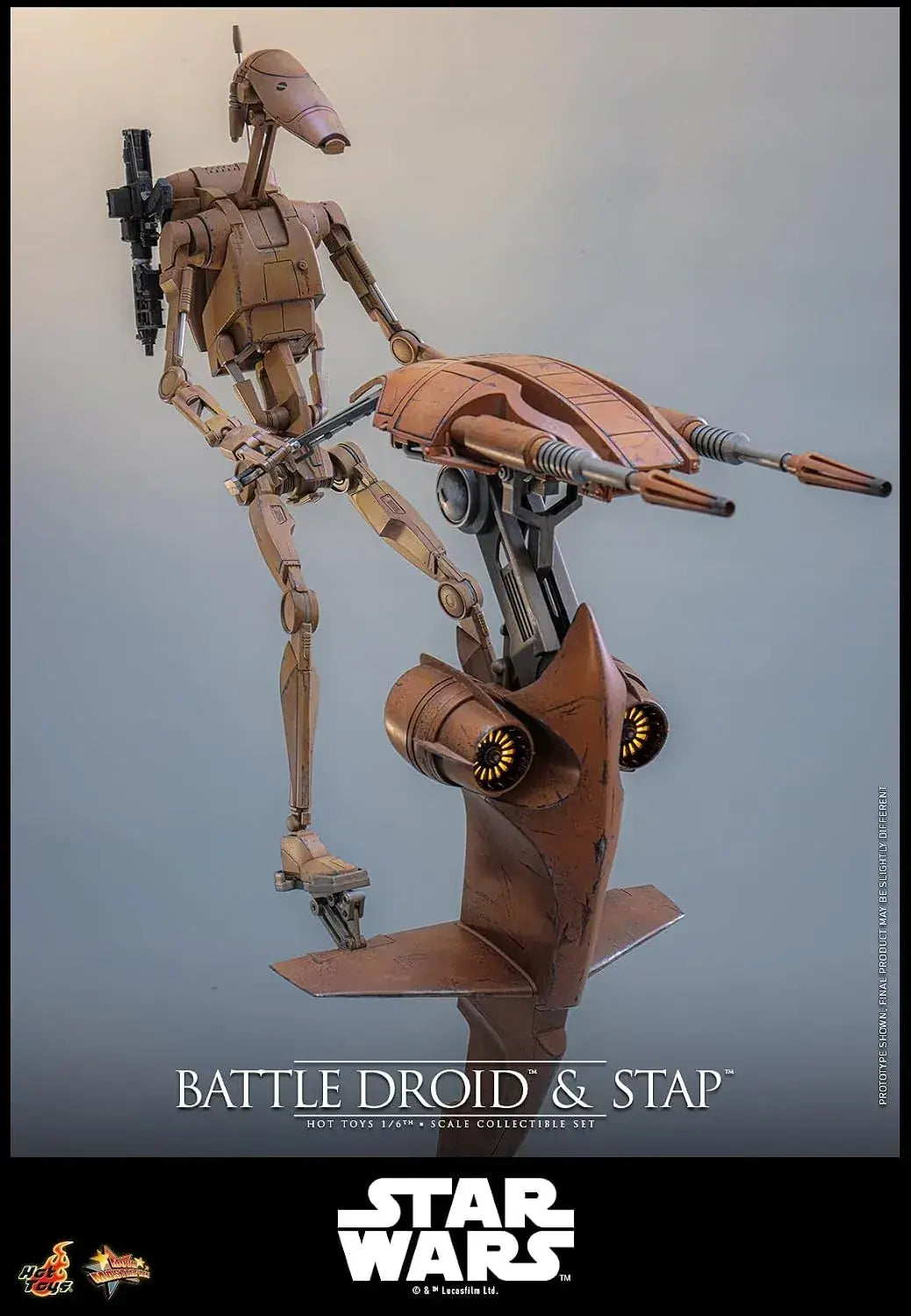 Hot Toys Star Wars Phantom Menace Battle Droid Figure