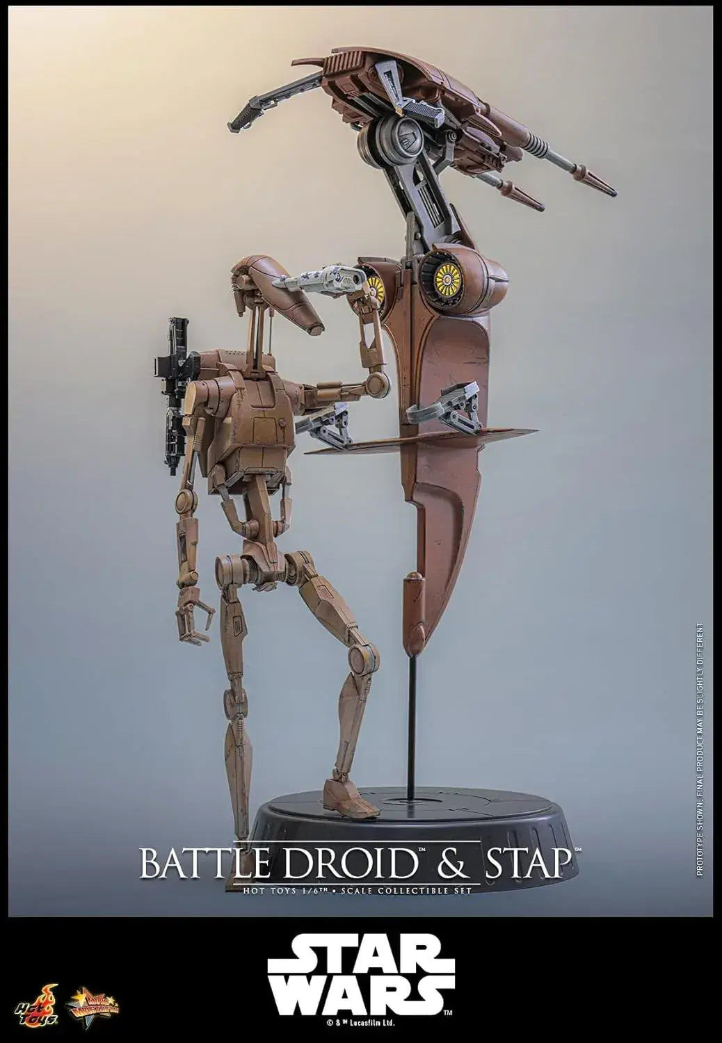 Hot Toys Star Wars Phantom Menace Battle Droid Figure