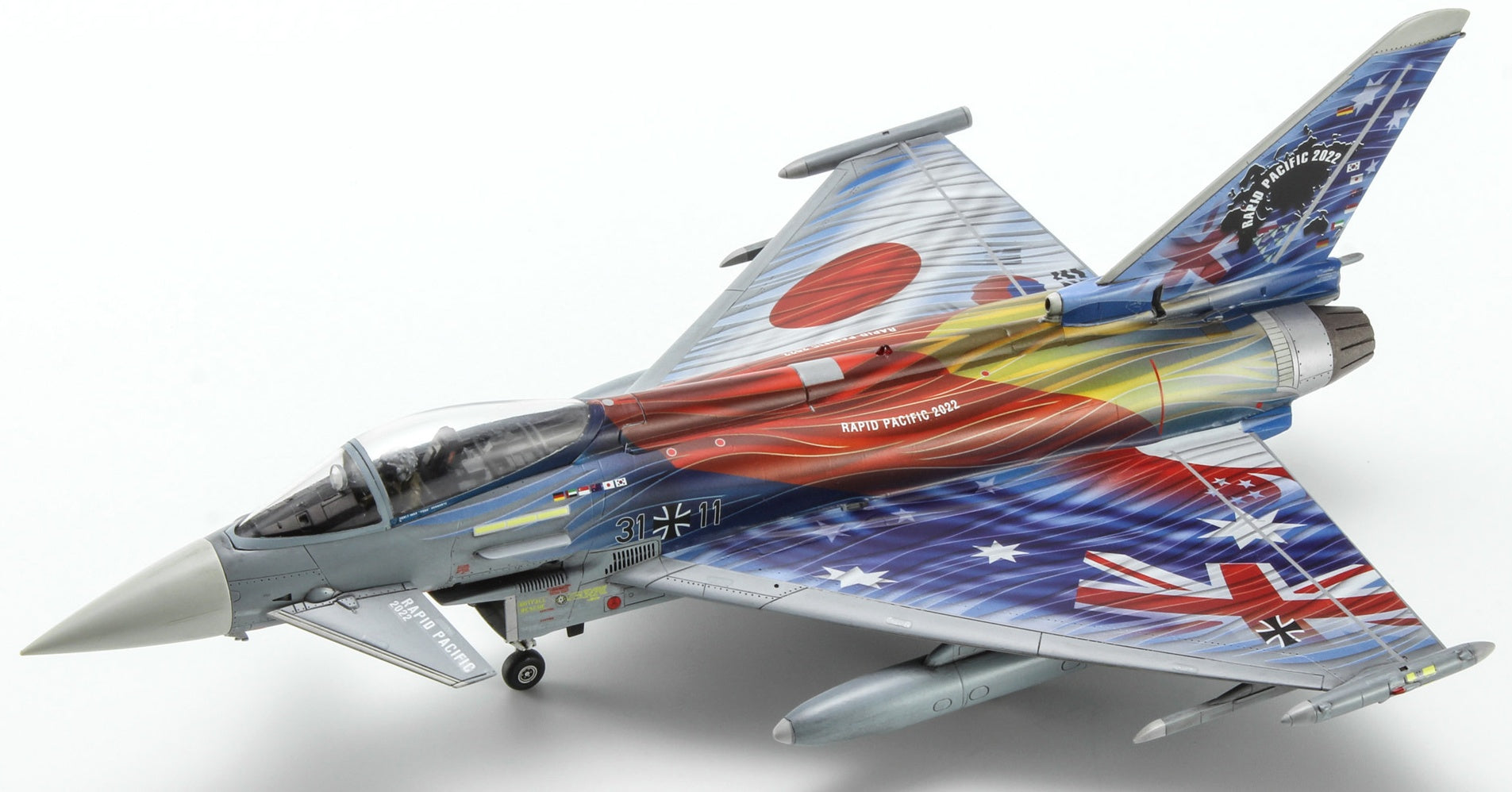 HASEGAWA 1/72 Eurofighter Typhoon Single Seat Luftwaffe Rapid Pacific 2022 Plastic Model