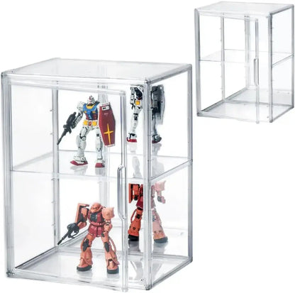 Hype Guard Figure Display Case Acrylic Mirror Shelf Collapsible - Rear Mirror 26.5x20.5x35cm 2-Pack - 4580626340286