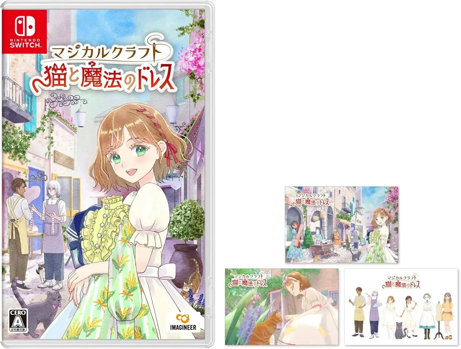 Imagineer Magical Craft Cat and Magic Dress Game - Amazon Exclusive Postcard Set - 2200630154700