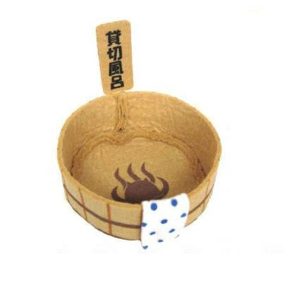 Sanei Boeki Nekodango Plush Toy Private Bathtub 8x8x3.5cm