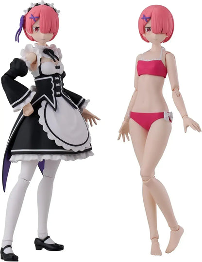 Kadokawa Re Zero Ram DX Ver Plastic Model Non Scale 6 2in