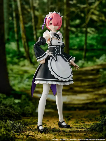 Kadokawa Re Zero Ram Plastic Model 6.2 Inch Non Scale