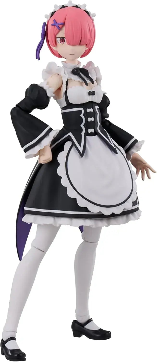 Kadokawa Re Zero Ram Plastic Model 6.2 Inch Non Scale