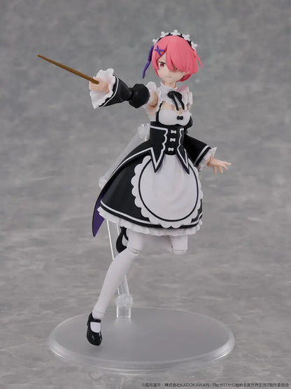Kadokawa Re Zero Ram Plastic Model 6.2 Inch Non Scale
