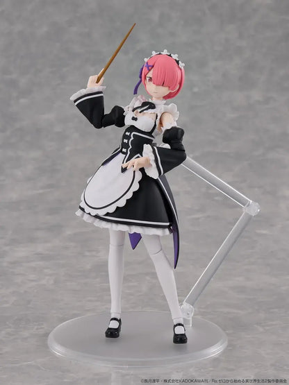 Kadokawa Re Zero Ram Plastic Model 6.2 Inch Non Scale