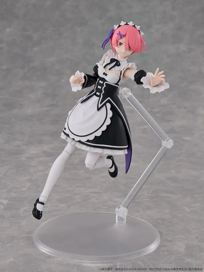 Kadokawa Re Zero Ram Plastic Model 6.2 Inch Non Scale