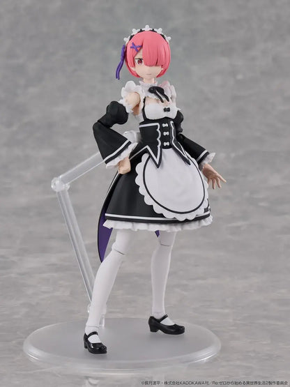 Kadokawa Re Zero Ram Plastic Model 6.2 Inch Non Scale