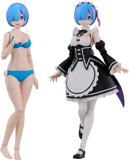 Kadokawa Re Zero Rem DX Ver Plastic Model Figure 6 2 Inch