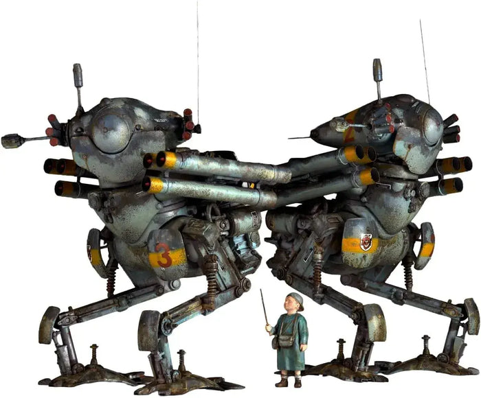 Kaiyodo Machinen Krieger Ground War Guns Model Kit Set of 2