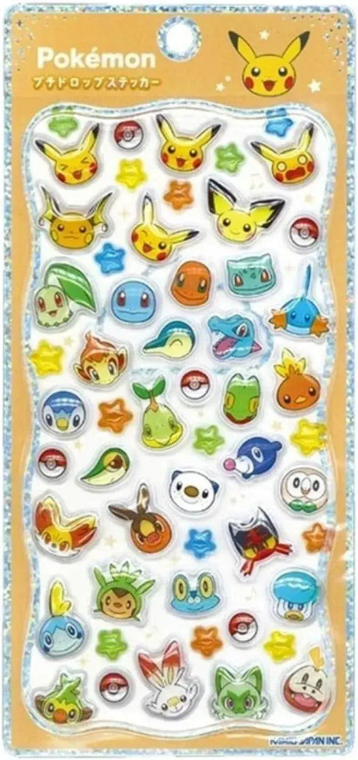 Kamiojapan Pokemon Petite Drop Sticker Face 1