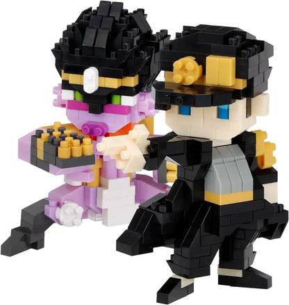 Kawada Nanoblock JoJos Bizarre Adventure Character Collection - Jotaro Kujo & Star Platinum - 4972825234655