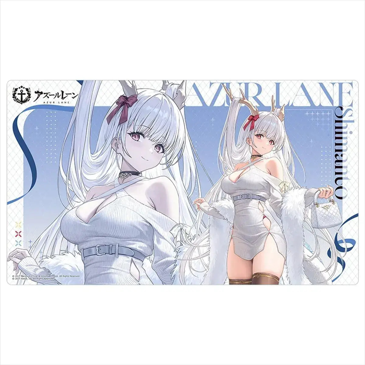 Keith Azure Lane Drawing Rubber Mat Large Gaming Desk Mat