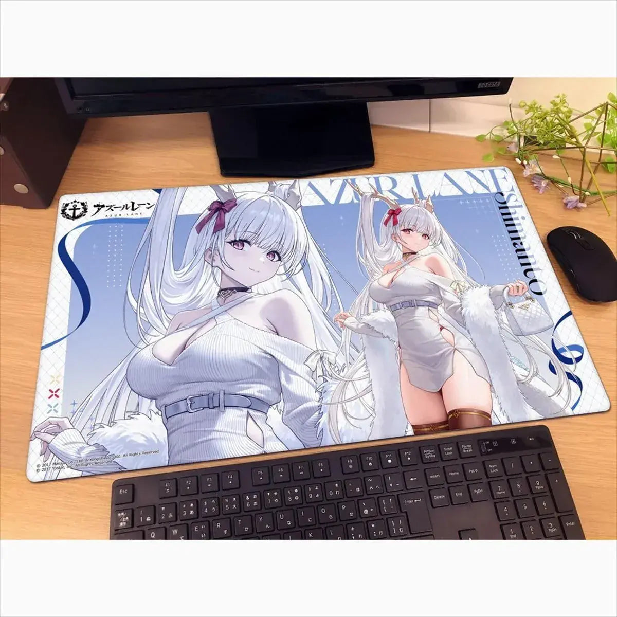 Keith Azure Lane Drawing Rubber Mat Large Gaming Desk Mat
