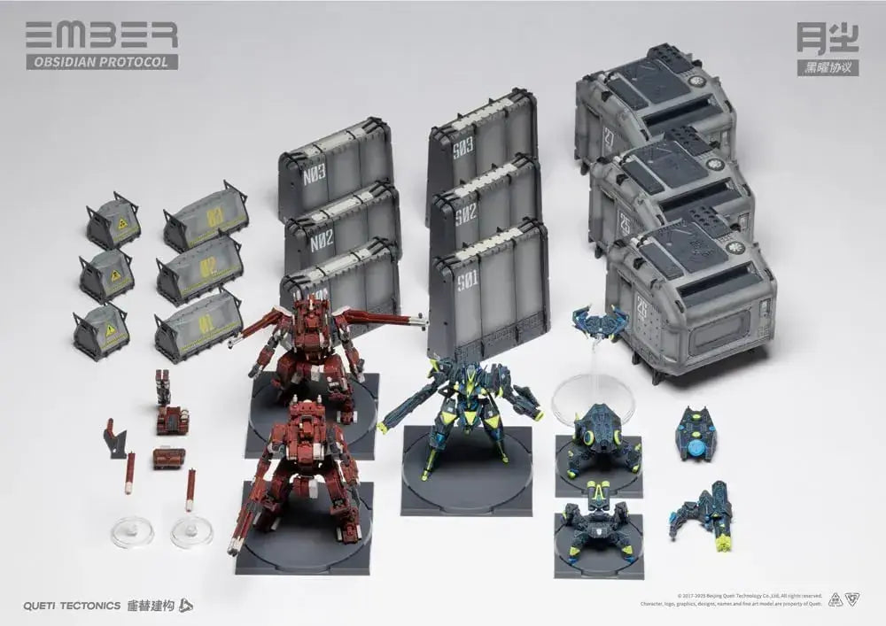 Kotobukiya Ember Obsidian Protocol Raid Starter Set Model Kit