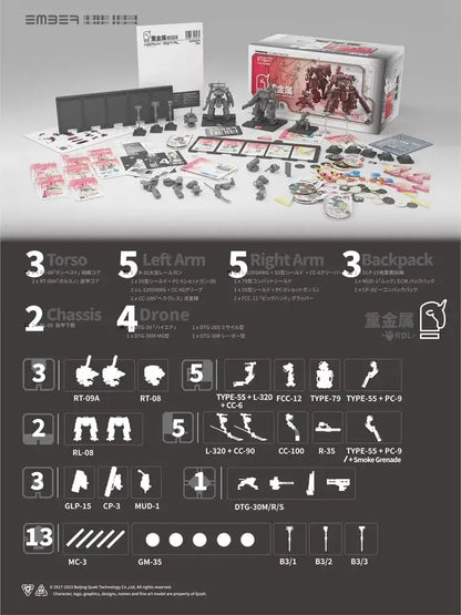 Kotobukiya Ember Obsidian Protocol RDL Heavy Metal Expansion Pack