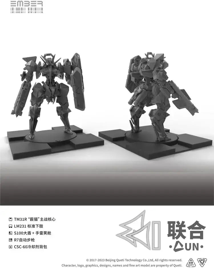 Kotobukiya Ember Obsidian Protocol UN Core Pack Plastic Kit