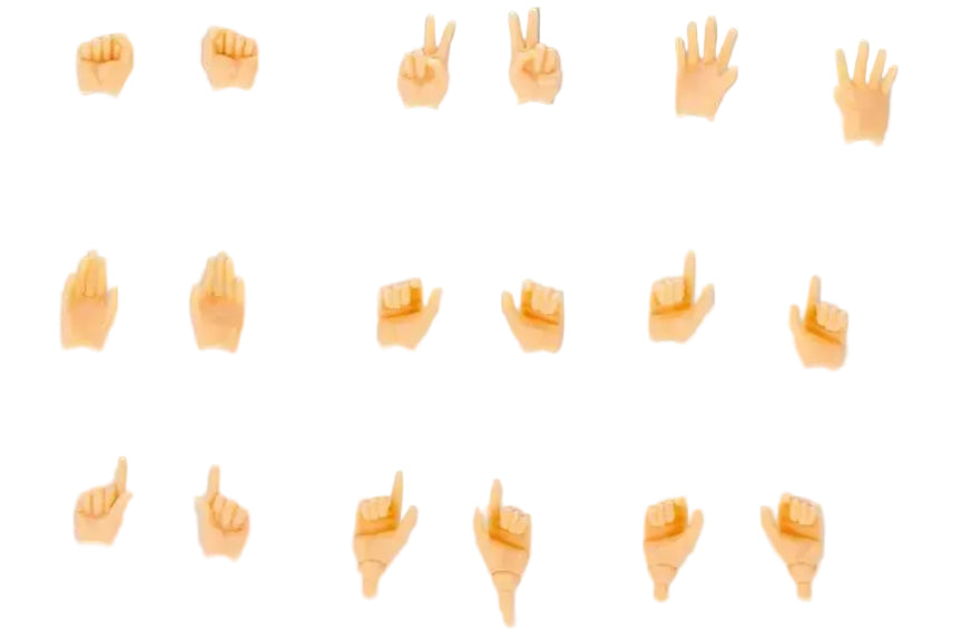 Kotobukiya Megami Device MSG 09 Hand Set Skin Color D Model Kit
