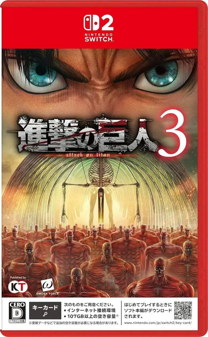 KT Attack on Titan 3 Switch2 Edition with Free Wings Parka DLC