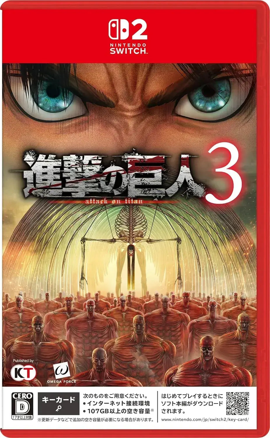 KT Attack on Titan 3 Switch2 Edition with Free Wings Parka DLC