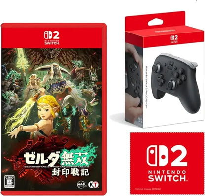KT Zelda Warriors Age of Imprisonment Nintendo Switch 2 Game - 2 Pro Controllers - 2200630163146