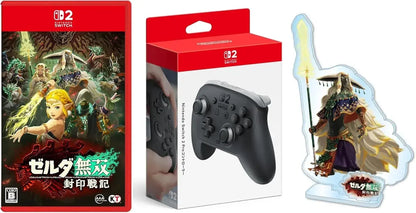 KT Zelda Warriors Age of Imprisonment Nintendo Switch 2 Game - Amazon Exclusive Pro Controller Set - 2200630162910