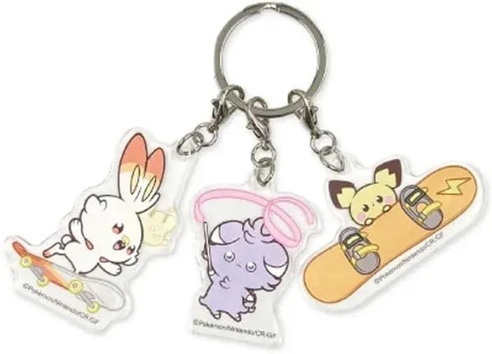 Marimo Craft Pokemon Acrylic 3 Row Keychain