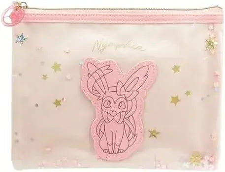 Marimo Craft Pokemon Glasses Case Pikachu Confetti Case - Sylveon Flat Pouch - 4994209367261