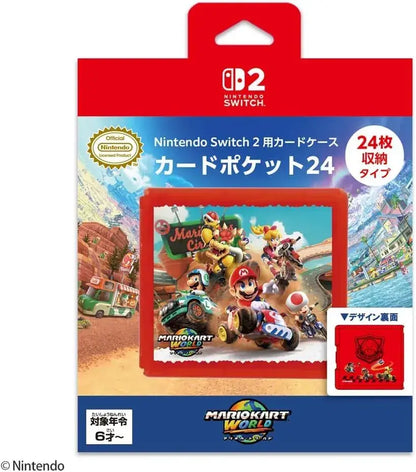 Max Games Nintendo Switch 2 Card Case Card Pocket 24 Holder - Mario Kart World - 4969123262077