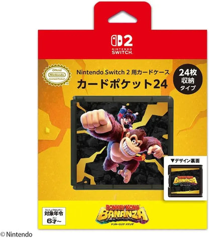 Max Games Nintendo Switch 2 Card Case Card Pocket 24 Holder - Donkey Kong - 4969123262107