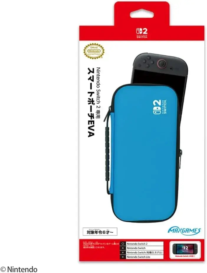 Max Games Switch2-MX Smart EVA Pouch Case - Blue/Black - 4969123261896