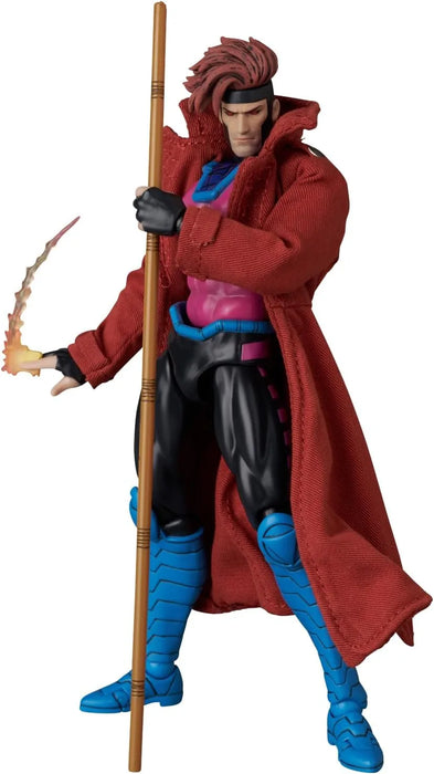 MEDICOM TOY MAFEX No 287 Gambit Comic Variant Version Action Figure 6.3 Inches