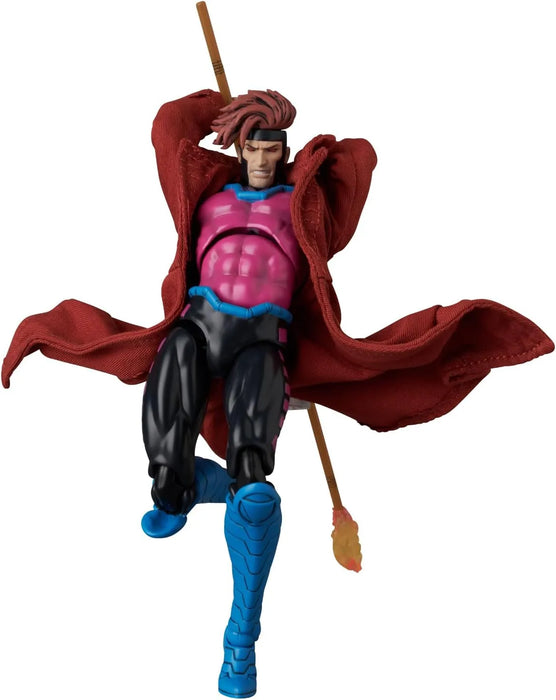 MEDICOM TOY MAFEX No 287 Gambit Comic Variant Version Action Figure 6.3 Inches