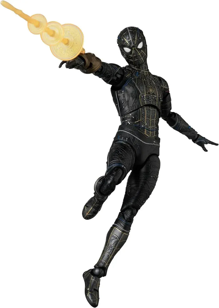 Medicom Toy MAFEX Spider Man Black Gold Suit Figure