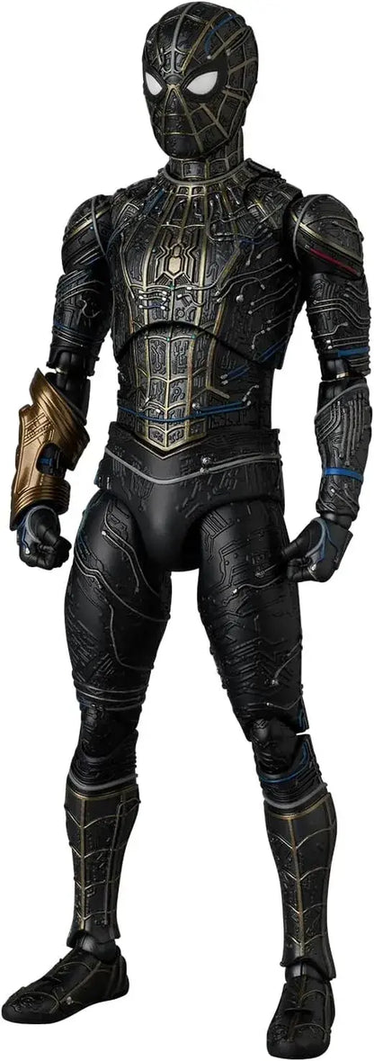 Medicom Toy MAFEX Spider Man Black Gold Suit Figure