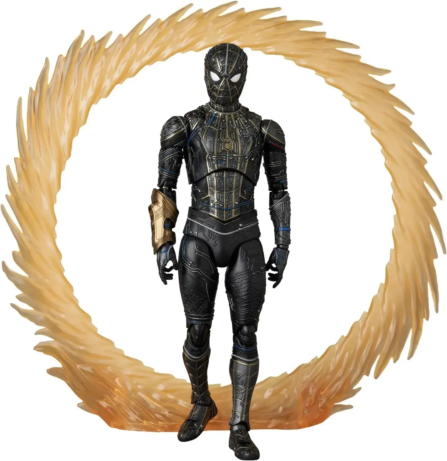 Medicom Toy MAFEX Spider Man Black Gold Suit Figure
