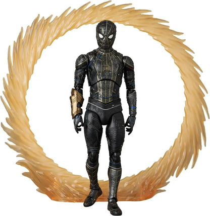 Medicom Toy MAFEX Spider Man Black Gold Suit Figure