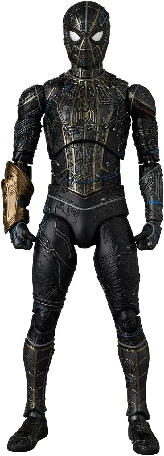 Medicom Toy MAFEX Spider Man Black Gold Suit Figure