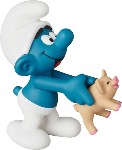 Medicom UDF Smurf Series 3 Smurf with Pig Figure