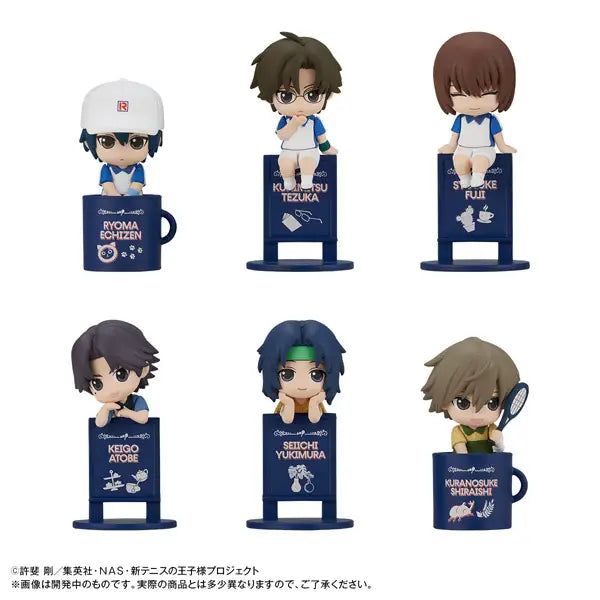 MegaHouse Prince Tennis Tea Yumu Glass Figure Display Box of 6